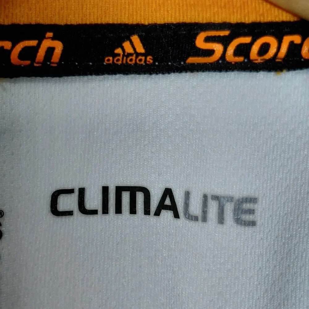 Adidas Scorch Orange Knit Mock Neck Collared Half Zip Jacket Men Size XL